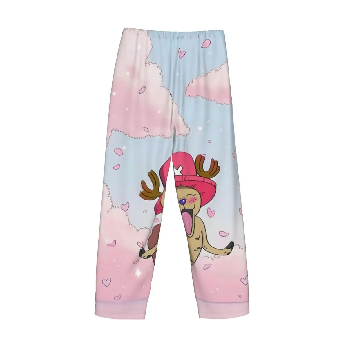 Custom Men's Tony Tony Chopper Pajama Pants Print One Piece Sleep Sleepwear Bottoms with Pockets