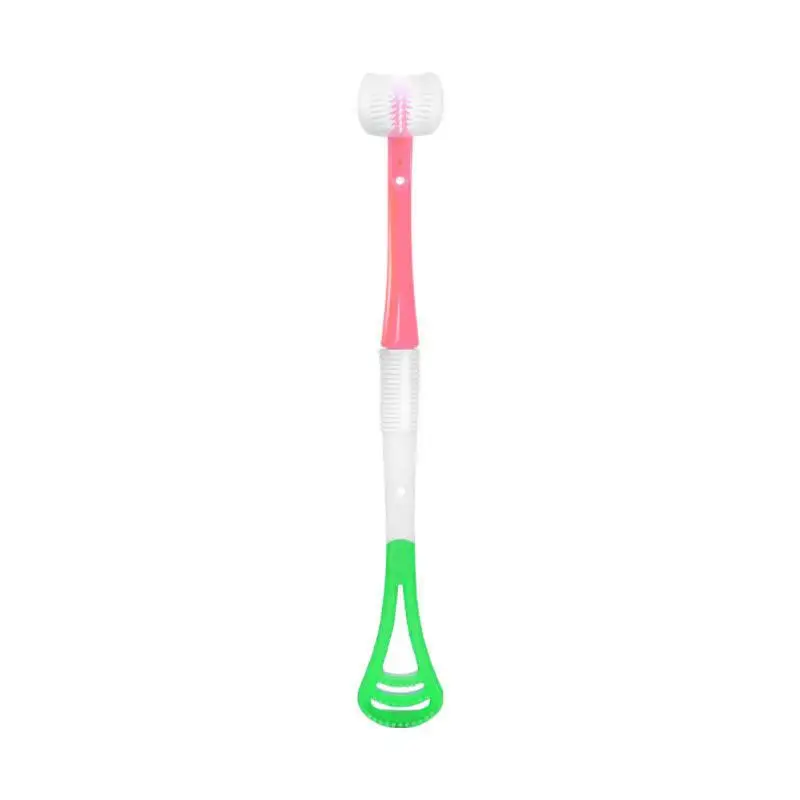 

1/2/Creative Baby Toothbrush 2-12Y Kids 360 Degree Three-sided Soft Bristle Toothbrush Children Oral Care Safety Toothbrus