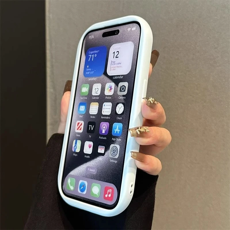 Soft Silicone Candy Phone Cases For iPhone 11 12 13 14 15 16 Pro Max Plus Shockproof Bumper Back Cases Cover - náhled 5
