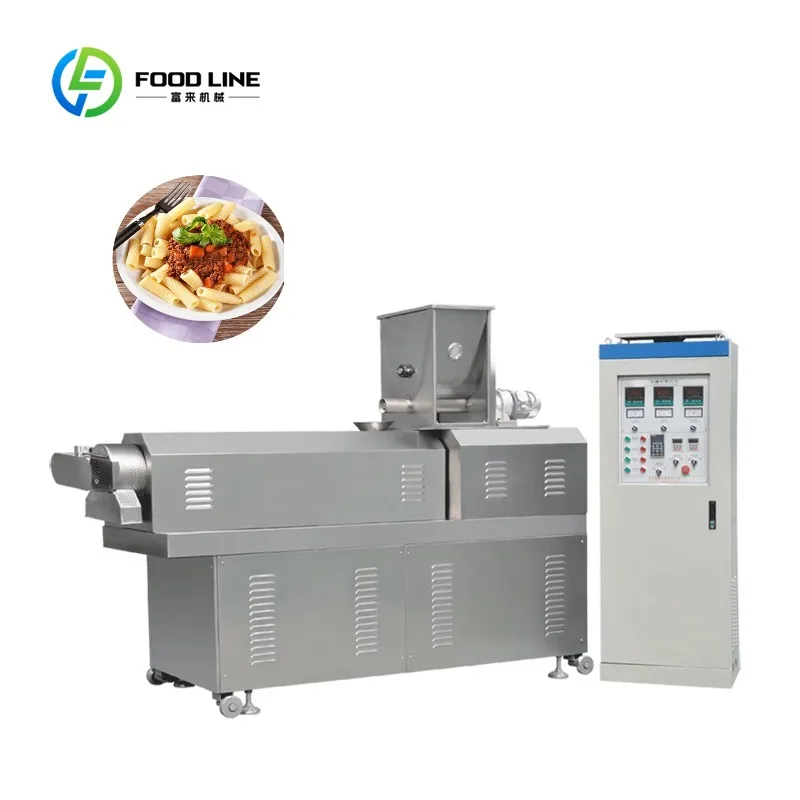 Custom Multifunctional Pasta Extruder Equipment, Industrial Production Line for Macaroni & Italian Pasta Making