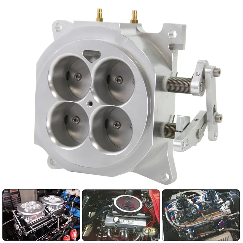 Cast Aluminum 1000Cfm 4 Barrels 1.75'' Core 4150 Flange Carburetor Throttle Body for LS1LS1 LS2 LS3 LS6 LS7 LS9 LSX Engines