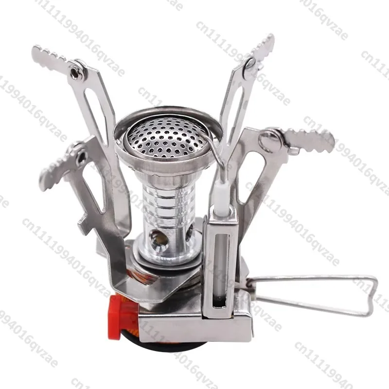 Piezoelectric Ignition of Lightweight Aluminum Pocket Gas Cooker for Outdoor Camping and Backpacking