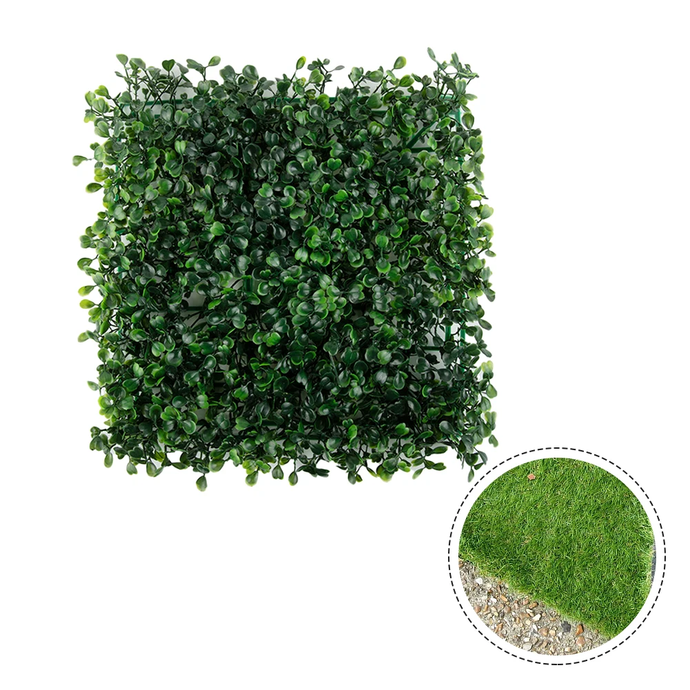 Grass Mat Simulated Lawn Lawn Lengthened Polyethylene 1pc 25 25cm Artificial Plant Greenery Panels Uv Resistant