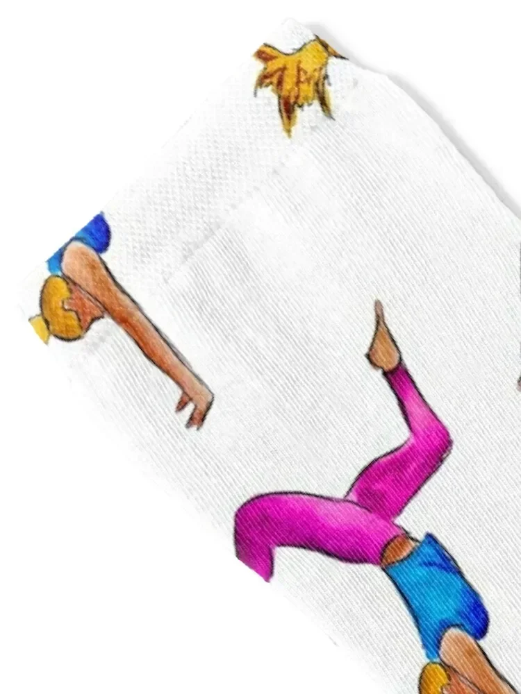 Blonde Girl Doing Handstand Socks new in's funny sock Socks Girl Men's