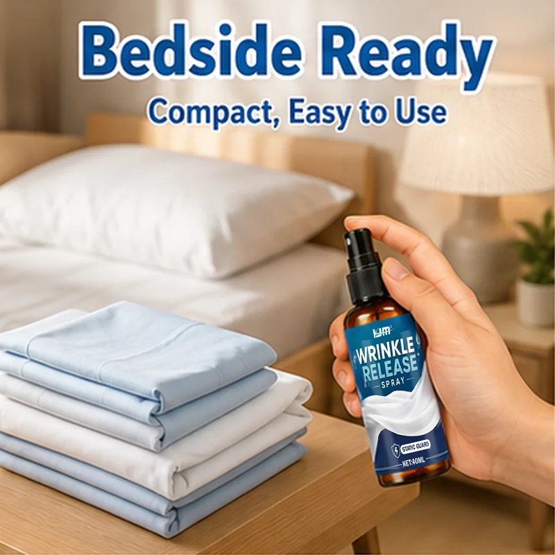 Wrinkle-Removing and Anti-Static Spray for Clothing - Eliminates Wrinkles, Restores Smoothness and Softness, Prevents Static Bui