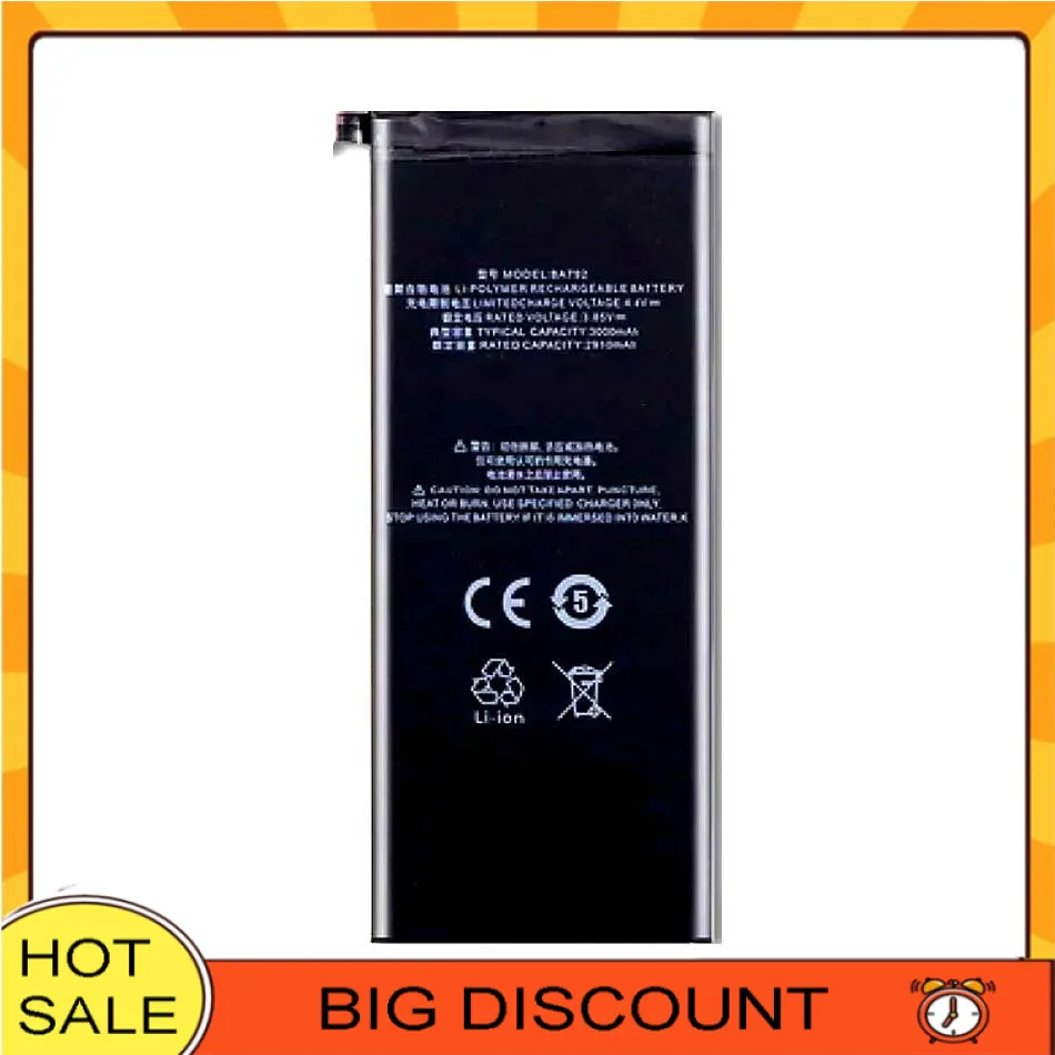 

Mobile Phone Battery Fast Charging For Meizu Pro 7 M792Q M792C BA792 3000mAh Long Lasting
