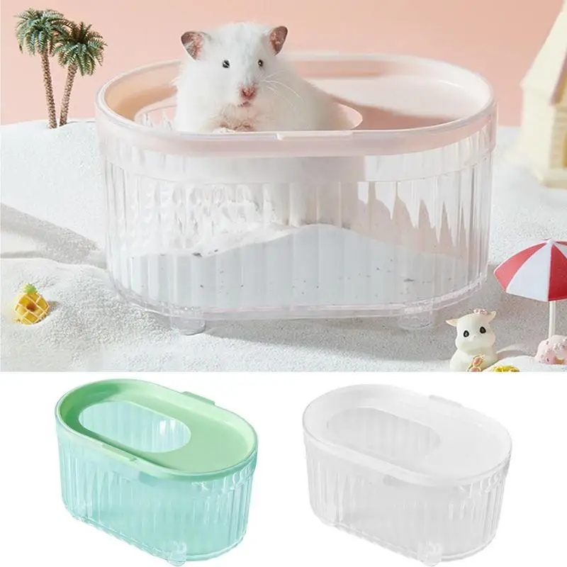 

Hamster Bathtub Sand Bathtub Container Pet Hamster Bathroom Bath Sand Room Sauna Toilet Pet Cage Box For Chinchilla Gerbils