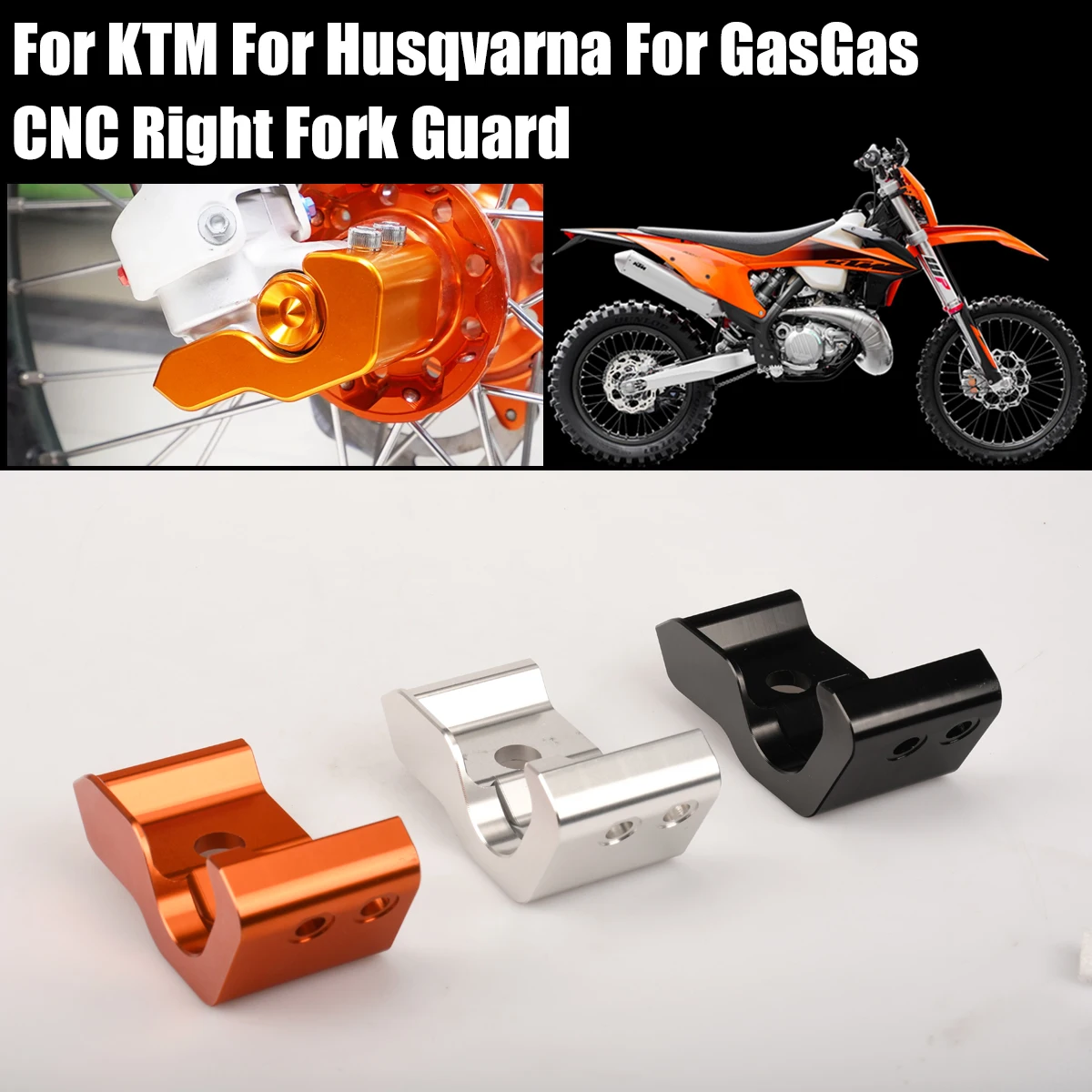 

CNC Fork Shoes Guard Cover Protector For KTM 125-500 XC XCF XCW XCFW SX SXF EXC EXCF 6D/TPI/SixDays/Factory Edition 2016 - 2025