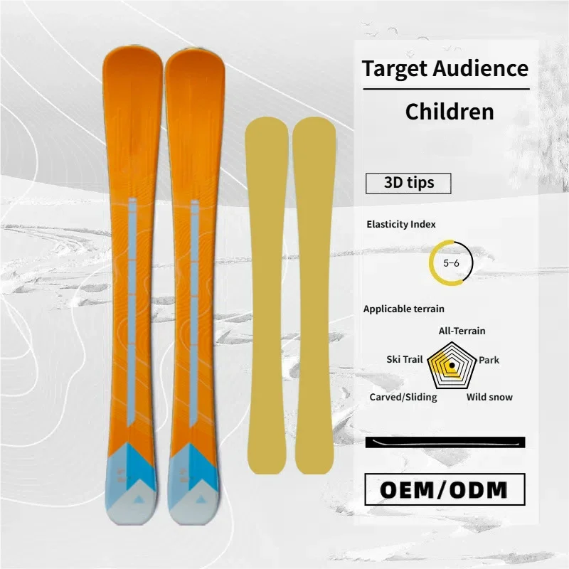 

Bestselling Children Beginner Ski Board Set Double Board Fixing Poplar Wood Core 90cm Winter Eco-Friendly