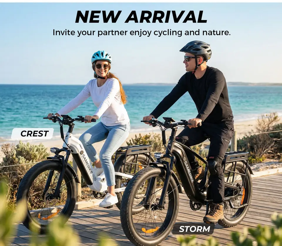 SAMEBIKE Crest electric bike 1800W motor 48V 20AH battery 26-inch tire travel e-bike 45km/h Commuting riding electric bicycle image 5