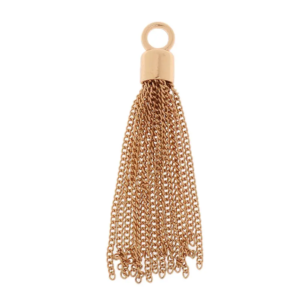 Metal Tassel Pendant Iron Alloy Charm Jewelry Findings for DIY Jewelry Necklace Bracelet Keychain Craft