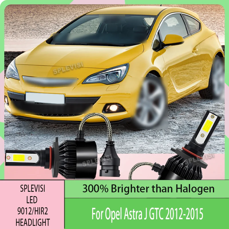 

FULLY UPGRADED COOLING SYSTEM LED HEADLIGHT 300% Brighter than Halogen Car Light FOR Opel Astra J GTC 2012 2013 2014 2015