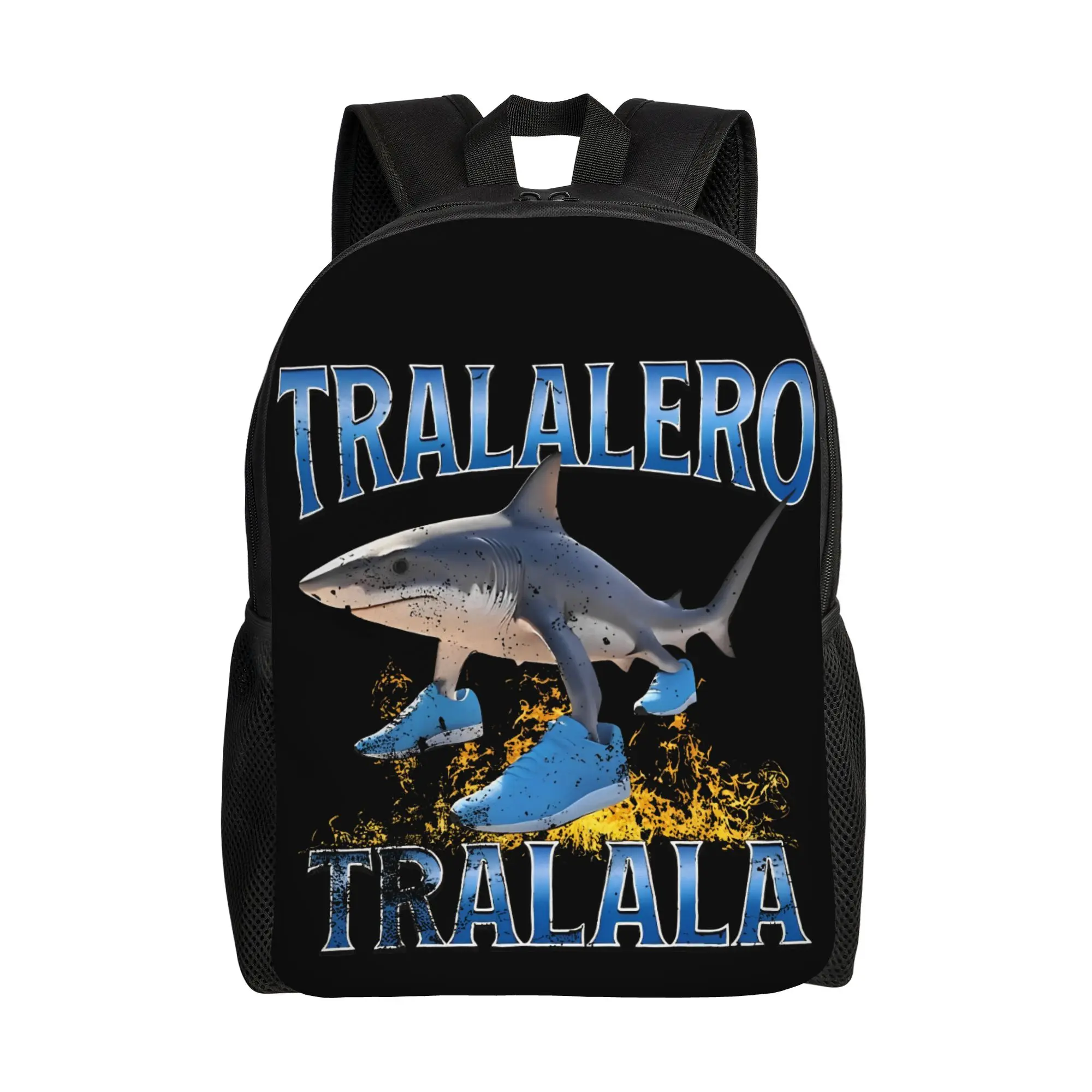 

Рюкзак Tralalero Tralala Shark Meme: стильный, для активного отдыха, учебы и бизнеса, итальянский дизайн, для мужчин и женщин, для ноутбука, холщовый.
