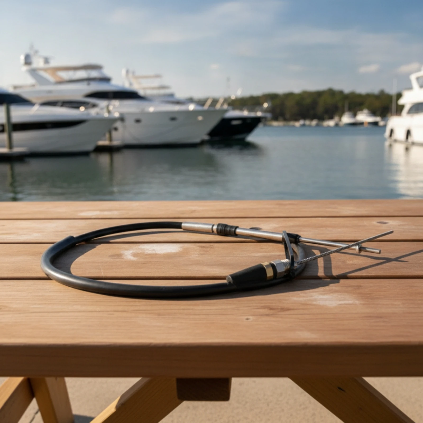 Outboard Throttle Cable Replacement Marine Throttle Cable Flexible Compatible for Boat Owners