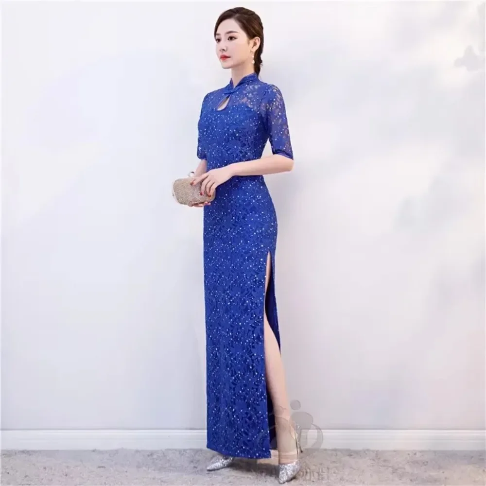 

Lace Streetwear Cheongsam Qipao Y2k Dress for Women Summer Women Clothing Vintage Fashion Clothes Casual Elegant Ethnic Style