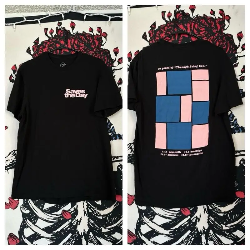 

Футболка Saves the Day 2019, 20-летняя крутая футболка New Found Glory Punk L