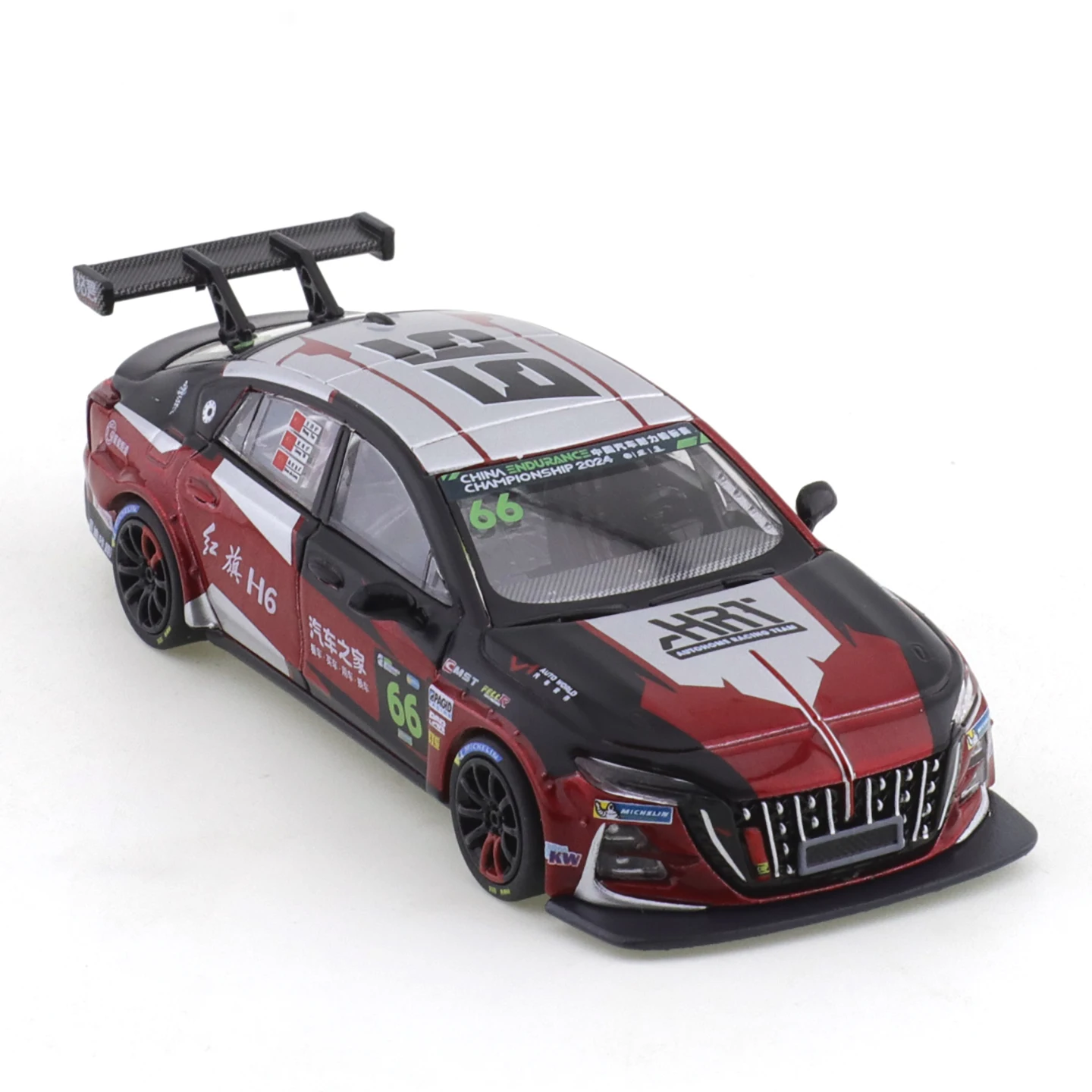 XCARTOYS 1/64 AHRT Hongqi H6 Gr.2000T No. 66-CEC 2024 Auto Legering Motorvoertuig Diecast Metalen Model Kinderen speelgoed Jongens