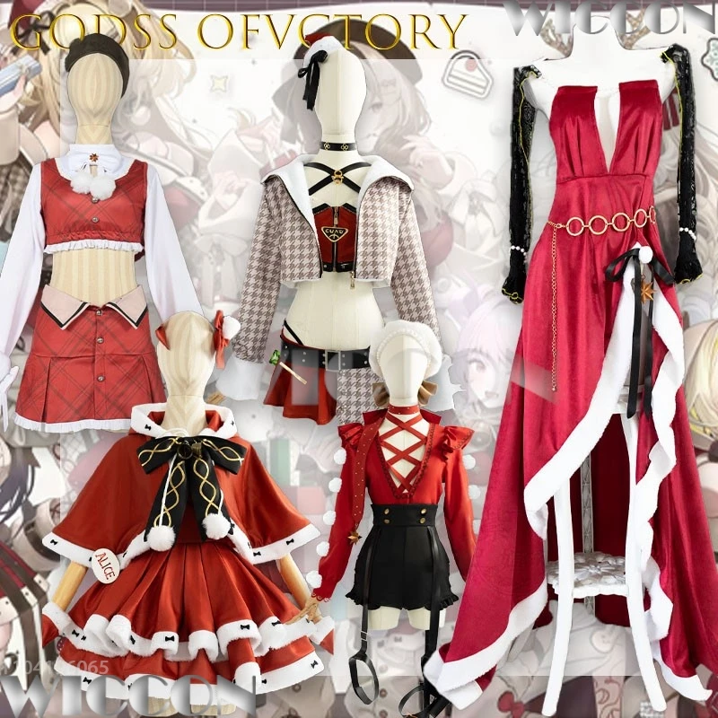 

Godss ofVitory Anis Alice Bred Crown Cosplay Costume Authentic Game Replica Anime Holiday Edition Wig Halloween Navidad Carnival