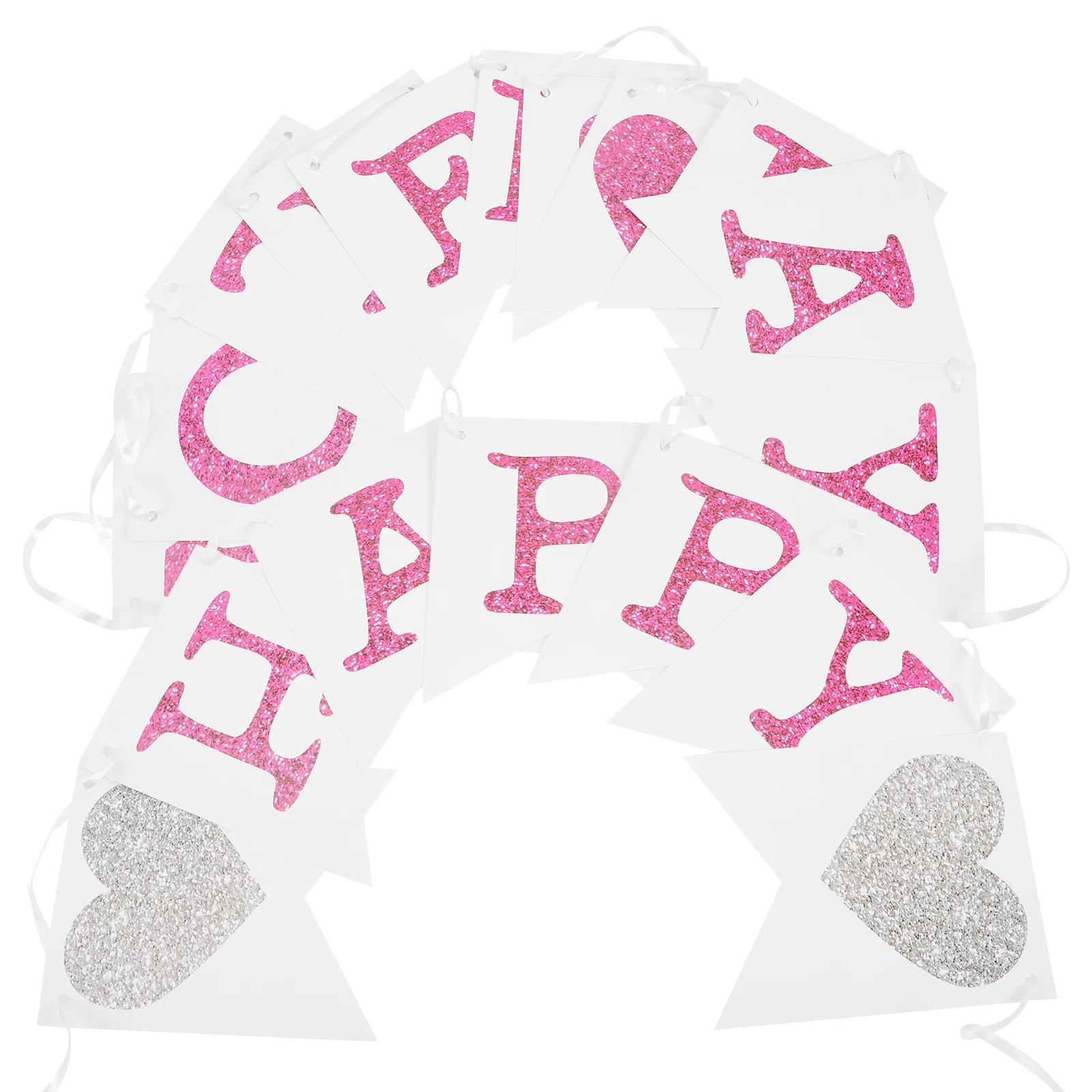 

1Set Mother's Day Banner Garland Heart Design Hanging Decor Mom Gift Mother's Day Party Decoration Supplies Mom Gift