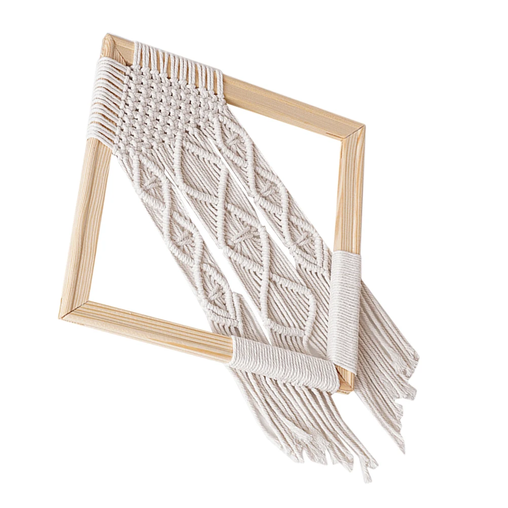 

Woven Tapestry Hangings Bohemian Decor Tassel Macrame Wall Decor Macrame Handmade Wood Color Living Bedroom Kids Room