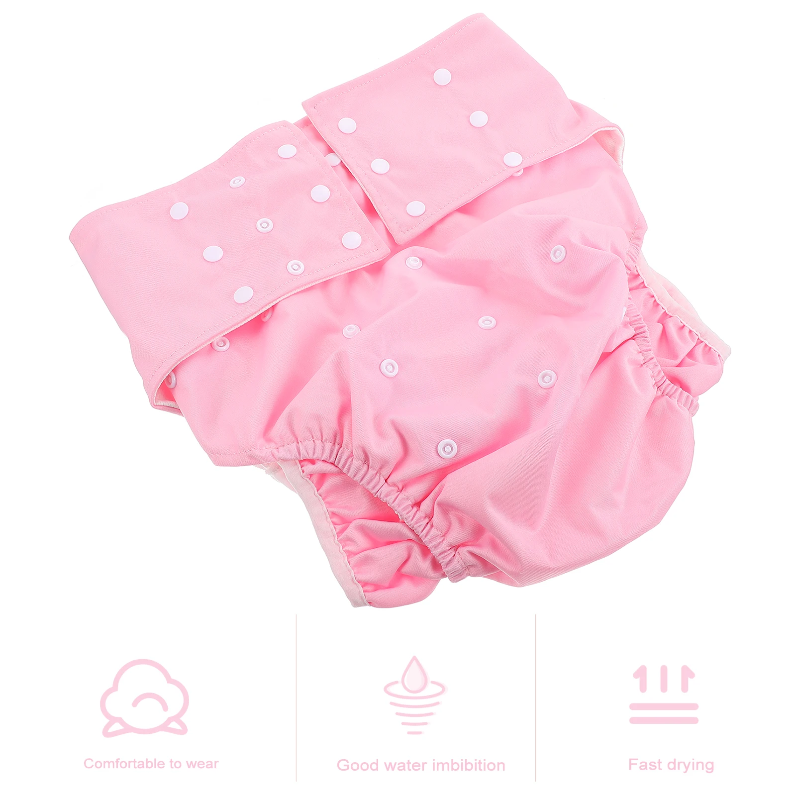 

1 pc Comfortable Sanitary Pants For Adults Reusable Washable Breathable Leak-Proof Incontinence Diapers 3-Row Buttons Flexible