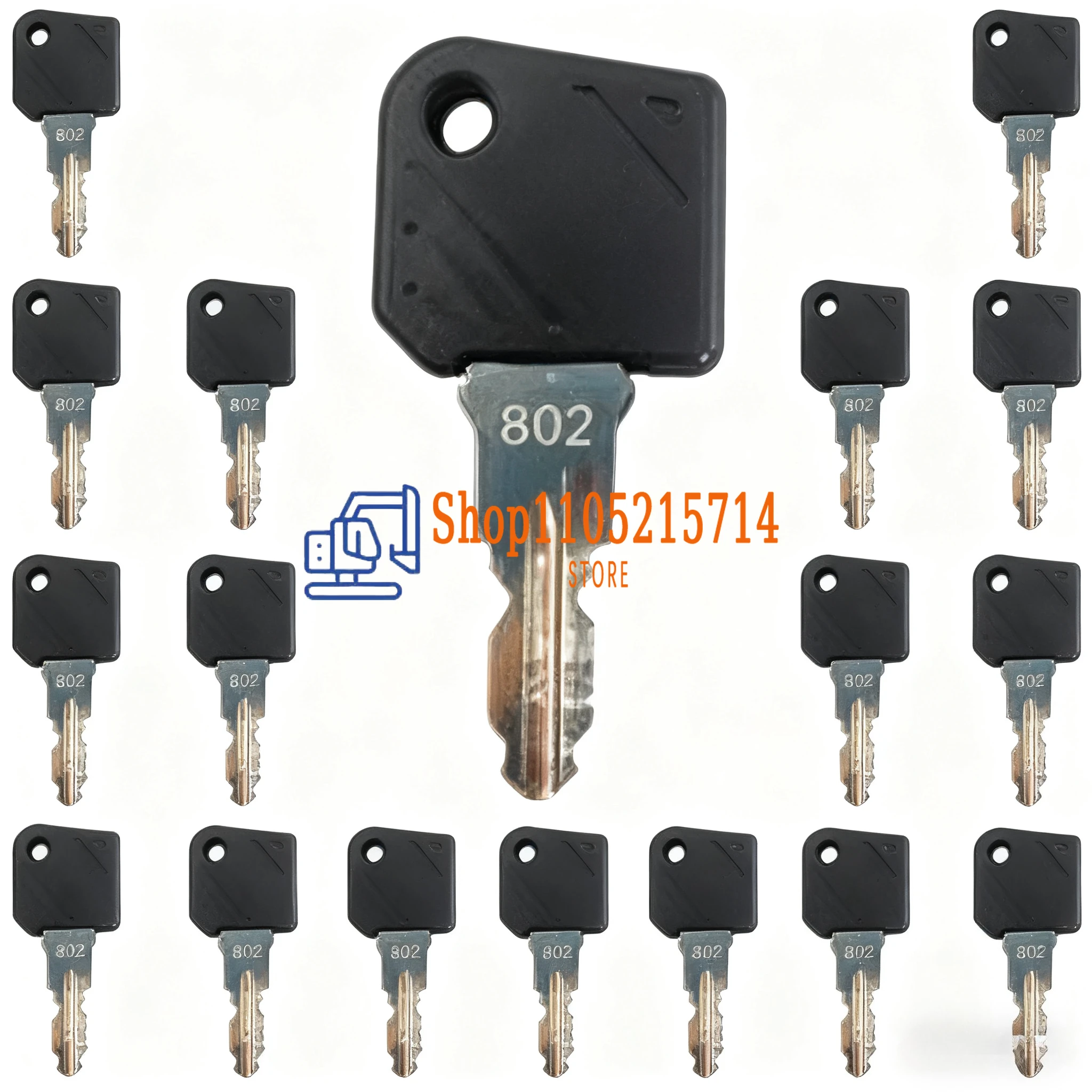 

5/10 шт. 802 ключи зажигания подходят для вилочного погрузчика Linde E16 L12