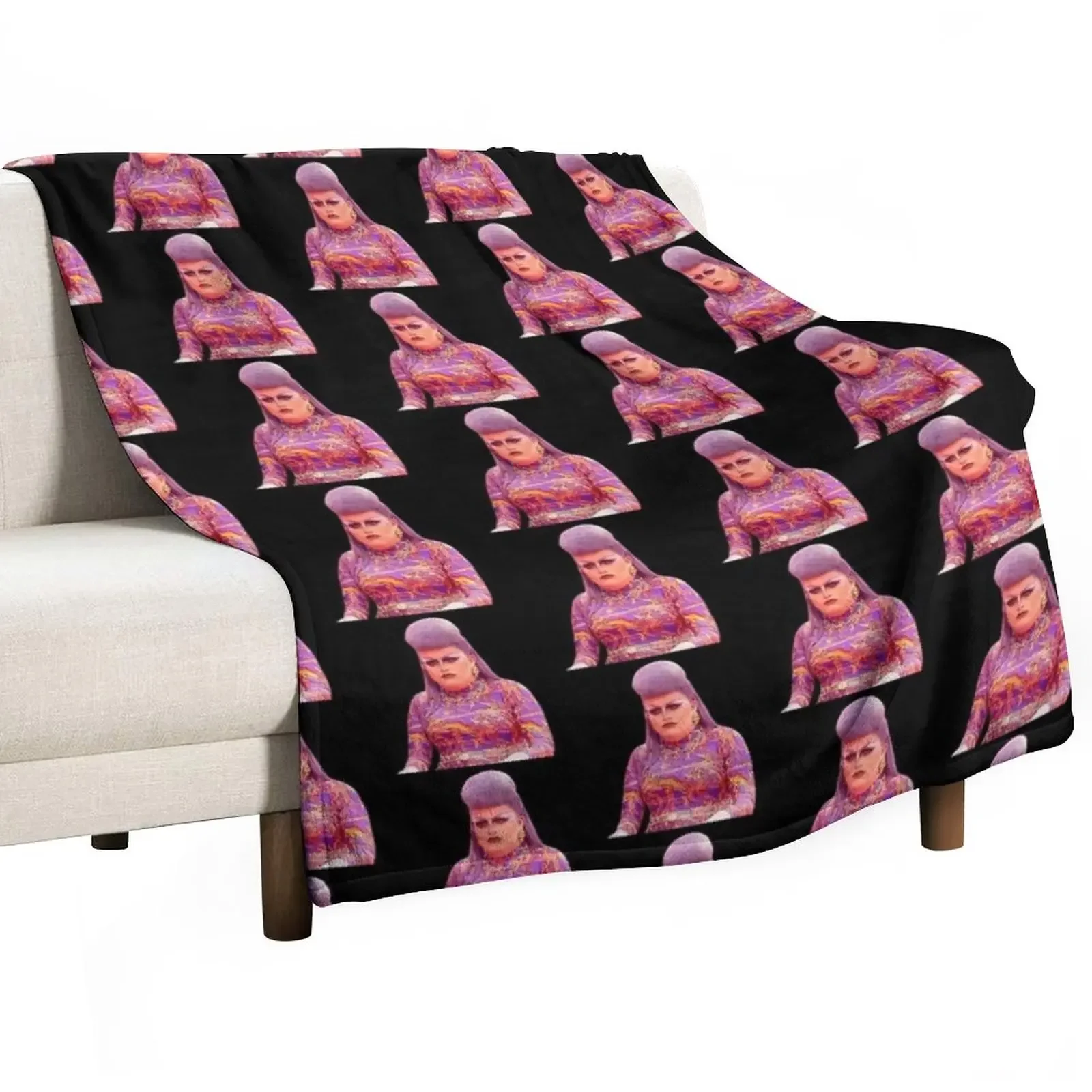 Lawrence Chaney Drag Race UK Throw Blanket Soft Plaid Personalized Gift Blankets