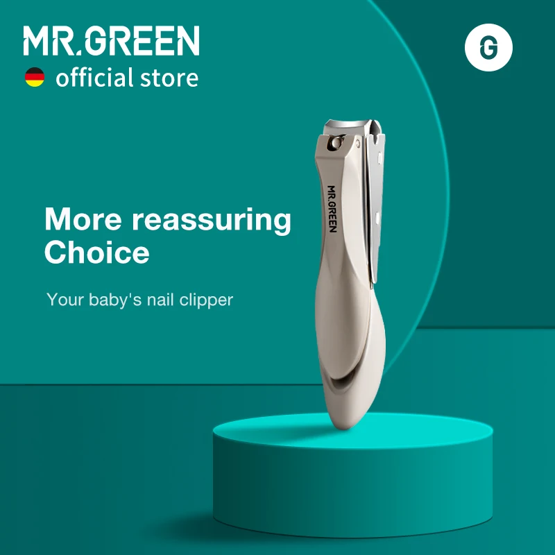 MR.GREEN Splash-Proof Nail Clippers Parent-Child Set, Specially Designed for Newborns and Toddlers