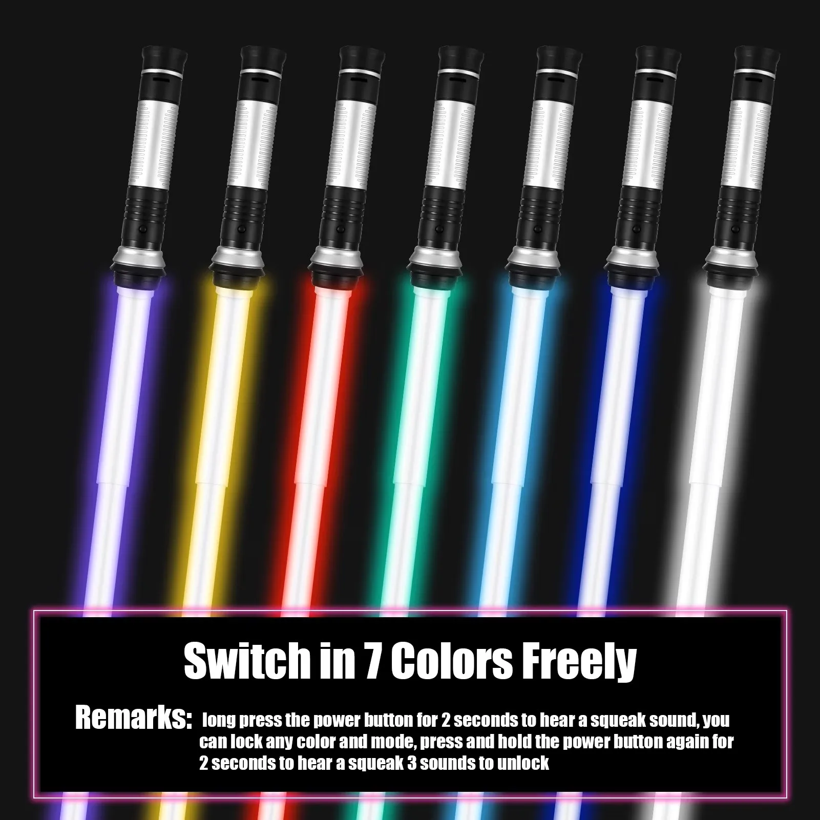 2pcs LED Light‑Up Lightsaber Toy Telescopic RGB Light Sword with Sound Effect 2‑in‑1 Splicable Cosplay Prop Boys Birthday Gift
