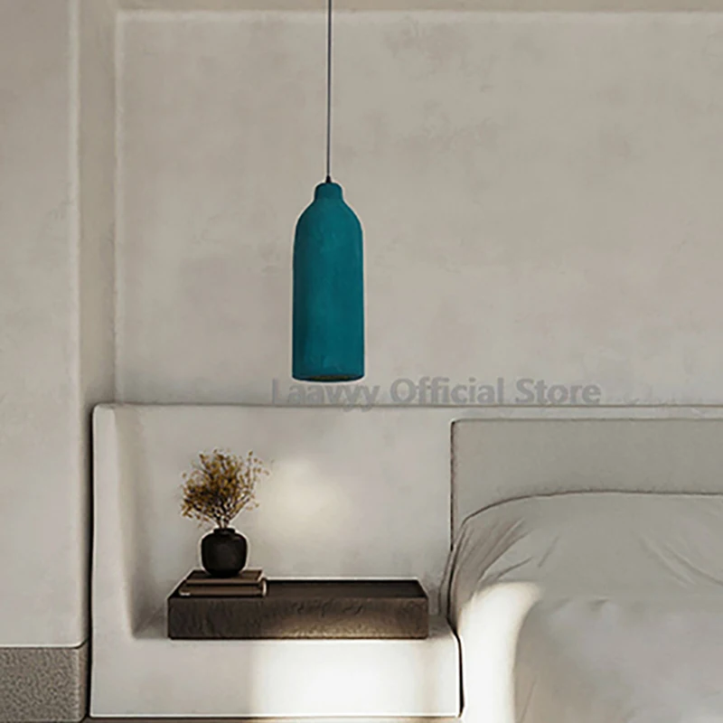 Modern Living Room Dining Table Modest Pendant Light Bedroom Interior Ceiling Hanging Lamp Wabi-sabi Home Decorative Chandelier
