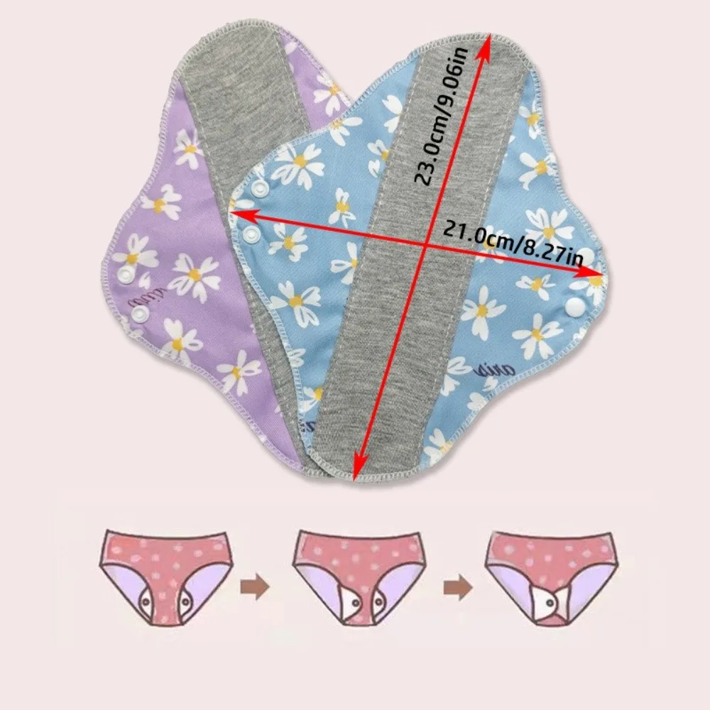 Pannolino per adulti riutilizzabile in cotone antiscivolo Morbido panno mestruale Sanitario Anziani Prevenire perdite di urina Mutandine lavabili Fodere per slip