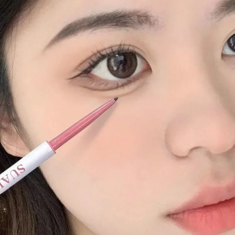 Ultra Thin Gel Eyeliner Pencil Silky Smooth Aegyo-sal Pen Waterproof Black Brown Eye Liner Under-Eye Contour Natural Makeup