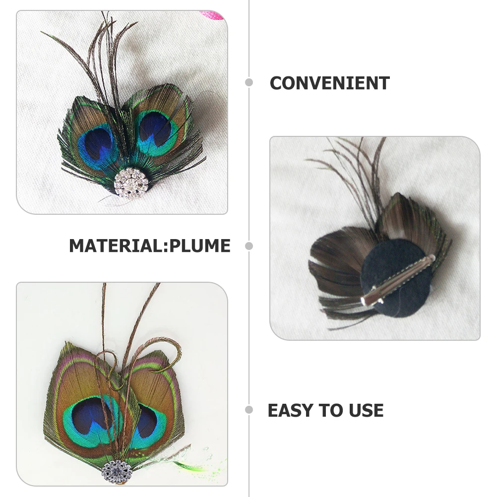 

Hair Clips Bridal Accessories 1950s Women Fascinators Charming Tea Party Child Clip Elegant Stage Performance
