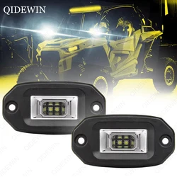 4.3 Inch LED Work Light Bar Recessed Mount LED Flood Light Driving Fog Light for 4X4 Off Road Jeep SUV UTV Boat Motorcycle