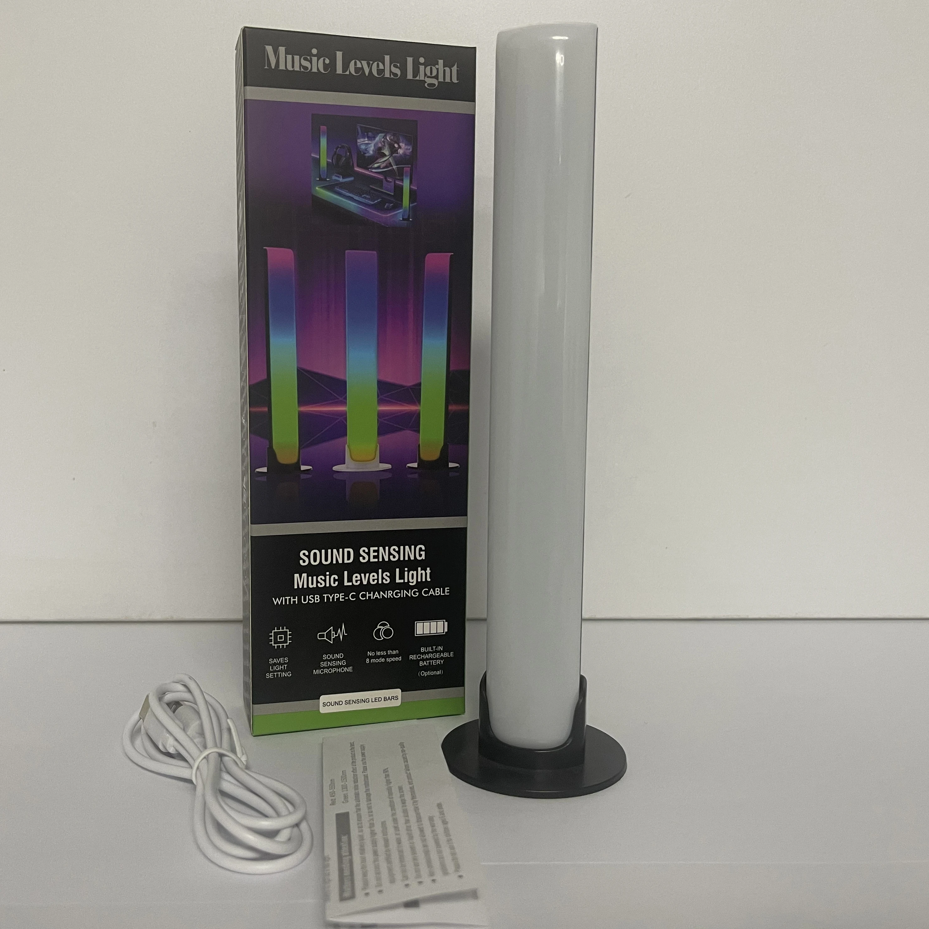 LED Strip Light Music Sound Voice Control Smart APP Pickup LED Rhythm Lights Rechargeable Symphony Lamp App Control Music