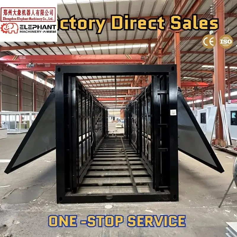 50mm Eps Walls 20 Ft X 2 Fabrication Glass Alternative Solar Kit Container House With Gable Roof