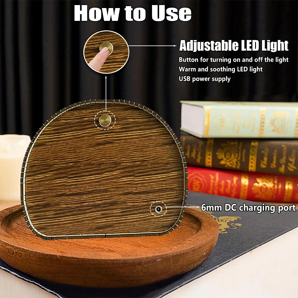 DIY 3D Wooden Heaven Gate Book Nook Kit with LED Lights - Angelic Scene Bookshelf Insert, Home Decor, Unique Gift for Book Lover