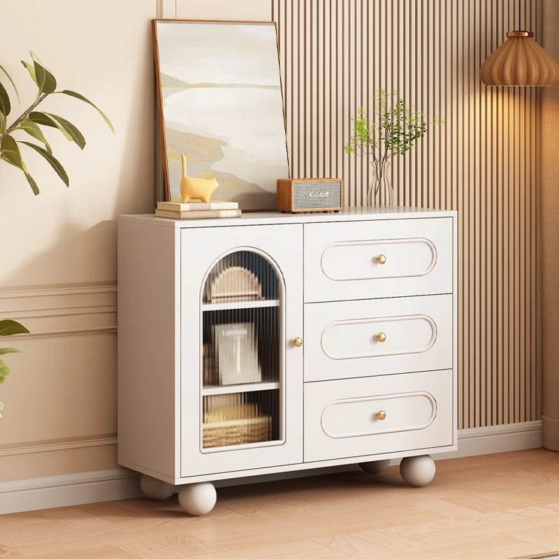 الاستقبال الأبيض خزائن غرفة المعيشة عرض ريفي خزانة غرفة المعيشة الخشبية توفير المساحة الإبداعية فيترينا الأثاث العصري