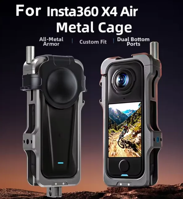 

Protective Frame For Insta360 X4 Air Stylish Aluminum Alloy Expand The Protective Cage Sports Camera Protection Shell