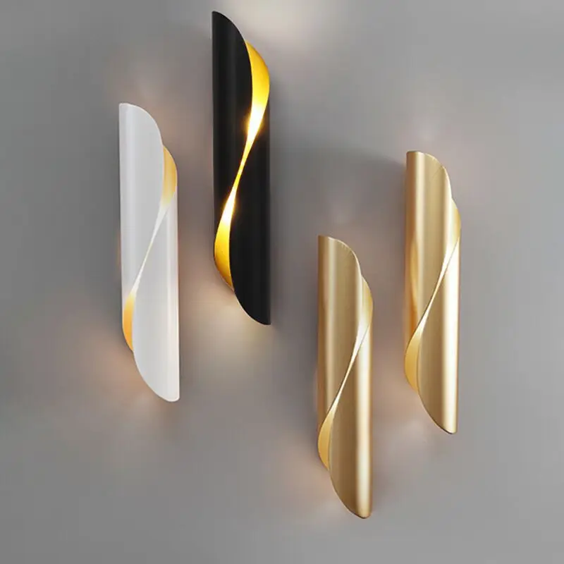

Modern Led Wall Light Minimalist Lighting Fixture Sconces Living Bedroom Bedside Restaurant Dining Kitchen Indoor Mirror Lamps