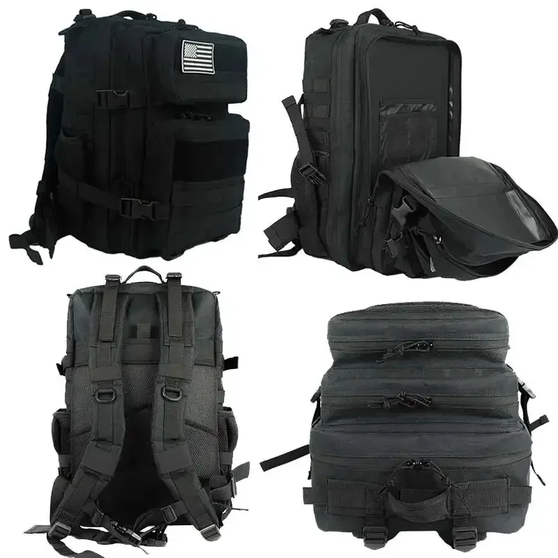 Plecak taktyczny Gym Fitness dla mężczyzn Camping Hiking Daypack Duży plecak 3 dni z Molle 25L 45L Podróżny plecak na laptopa