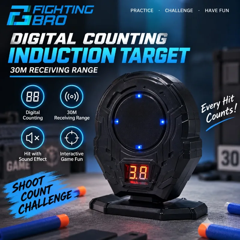 Recreational Hobby Electronic Induction Target Built‑in Audio Feedback Accurate Counting Accessory