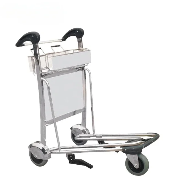 High Quality Airport Passenger Luggage Trolley With Hand Brake For Baggage