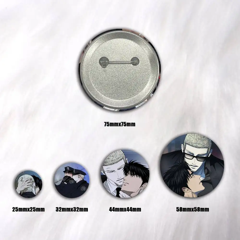 Korean BL Manhwa Shutline  Creative Round Button Badges Pin Brooch Backpack Jewelry Gift
