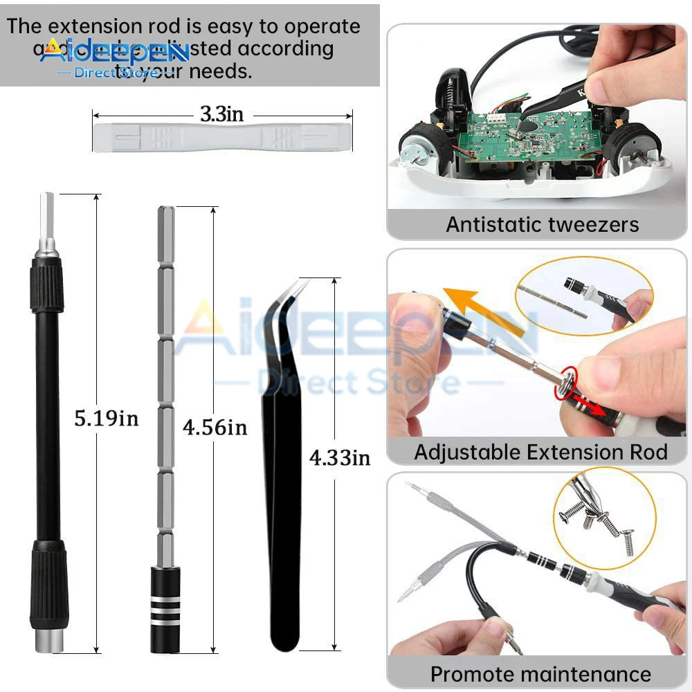 138 In 1 Screwdriver Set Magnetic Screw Driver Kit Bits Precision For Xiaomi Iphone Home PC Phone Torx edc Screwdriver Bits Set