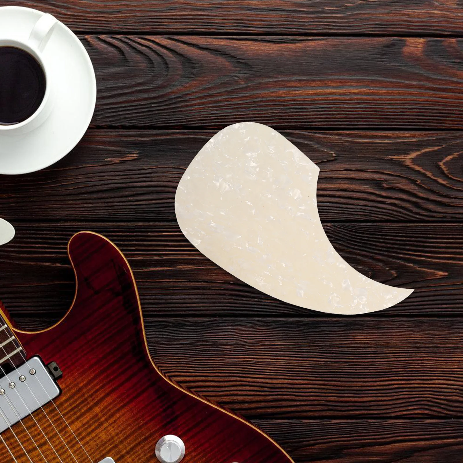 

2Pcs Self-Adhesive Waterdrop Pick Guard for Acoustic Folk Guitar Protective Layer Adds Unique Touch Suitable for Practice and