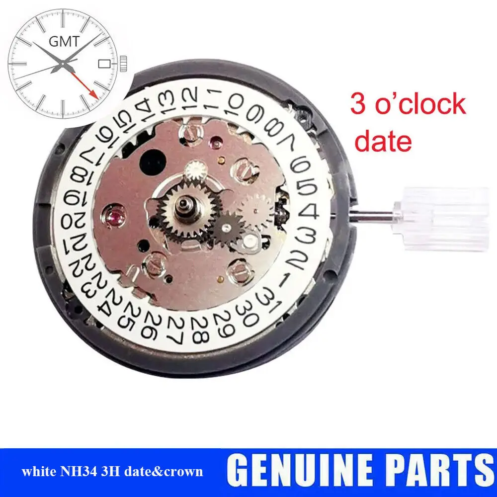 NH35A NH36A การเคลื่อนไหววัน/วันที่ 24 Jewels Fit 3/3.8/4 นาฬิกาความแม่นยําสูง Part