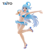 In Stock Taito Aqua Swimsuit Desktop Cute Doll Anime Action Figure Toy Gift Model