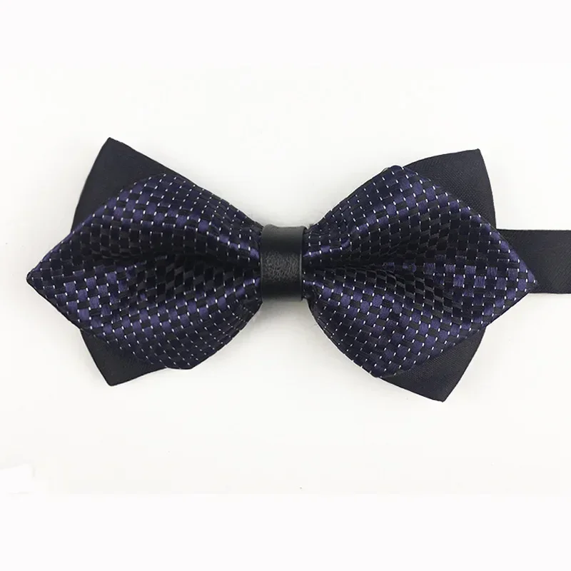 bow tie sharp fashion version of the groom and groomsman dress wedding high-end British burgundy bow.