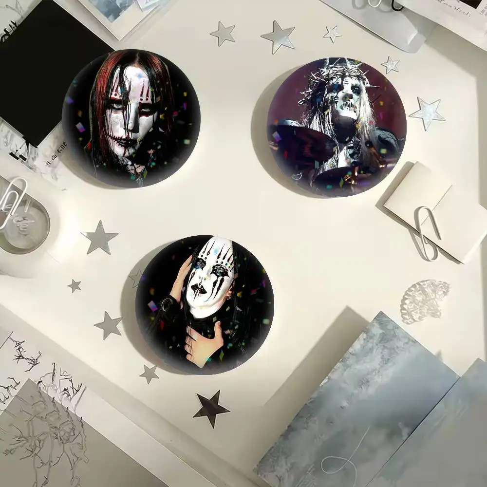 Music Slipknot Joey Jordison   25 32 44 58 75mm Badges Personalized Round Brooches Pins Accessory Gift
